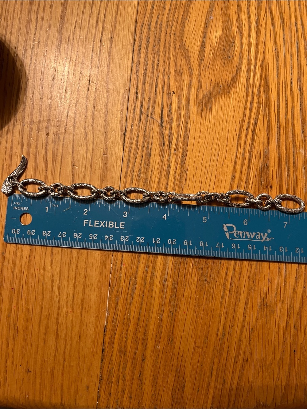 Jai Sterling Silver Textured Link Bracelet - Picture 2 of 4